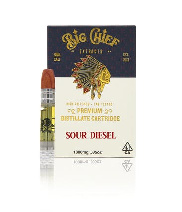 Big Chief THC Cartridge 1G – Sour Diesel