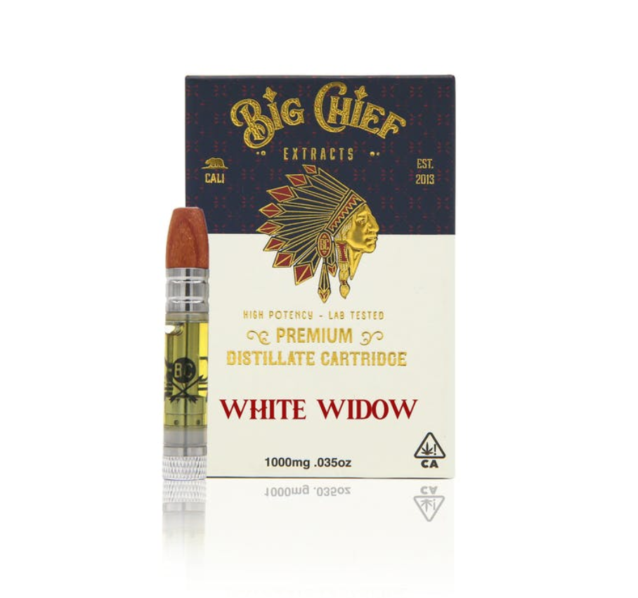 Big Chief THC Cartridge 1G – White Widow