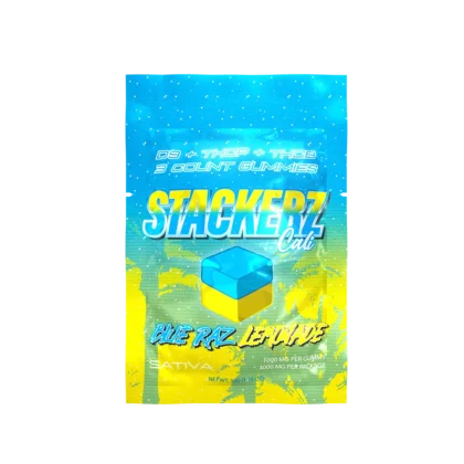 Blue Razz / Lemonade – Stackerz 3 Pack Gummies